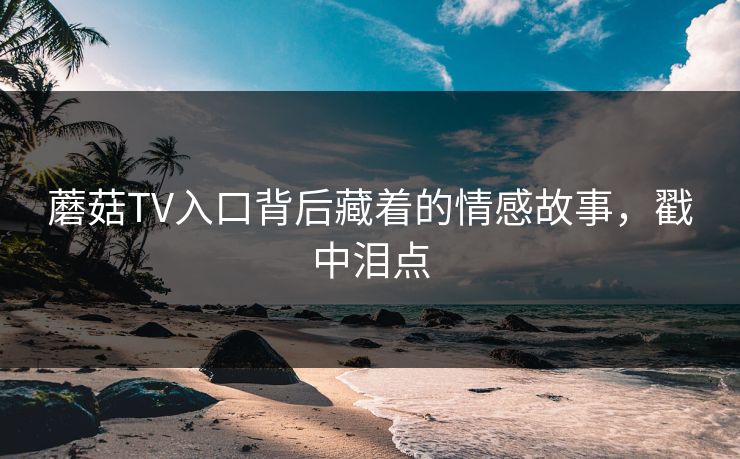 蘑菇TV入口背后藏着的情感故事，戳中泪点