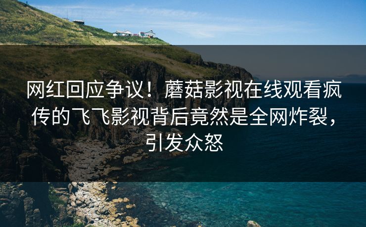 网红回应争议！蘑菇影视在线观看疯传的飞飞影视背后竟然是全网炸裂，引发众怒